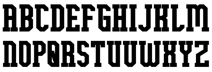 Ellard Jagger Bold Font LOWERCASE