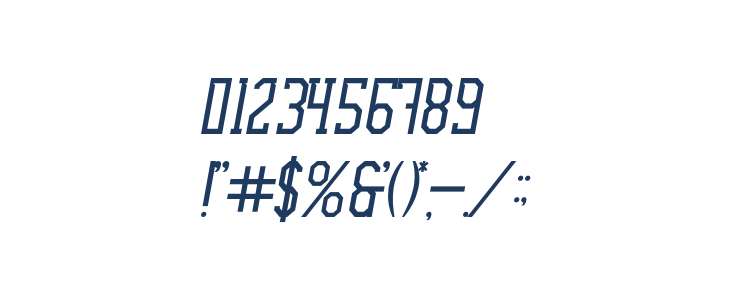 Ellard Jagger Italic Other Characters