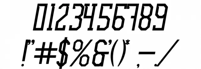 Ellard Jagger Italic Font OTHER CHARS