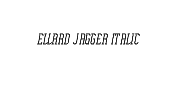 Ellard Jagger Italic Logo