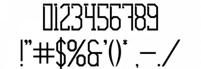 Ellard Jagger Light Font OTHER CHARS