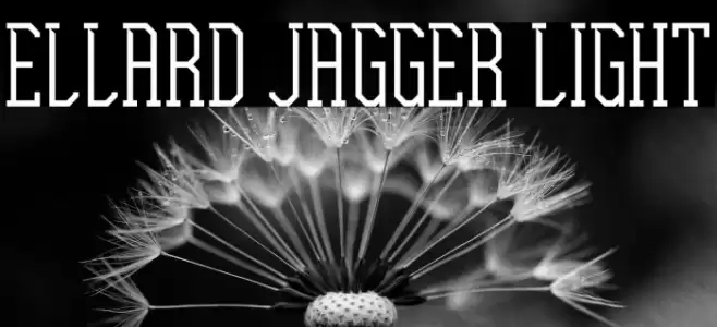 Ellard Jagger Light Font examples