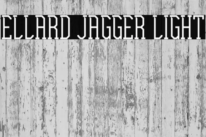 Ellard Jagger Light Font examples