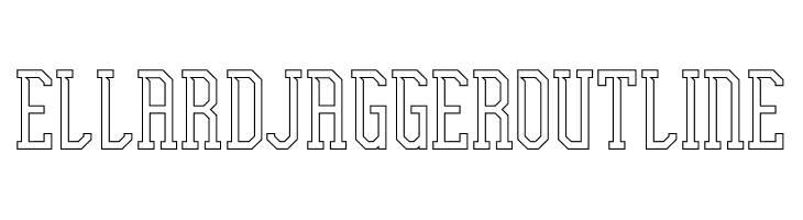 Ellard Jagger Outline  Free Fonts Download