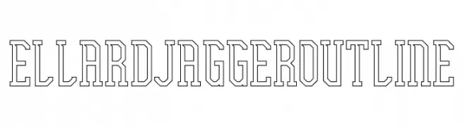 Ellard Jagger Outline  Frei Schriftart Herunterladen