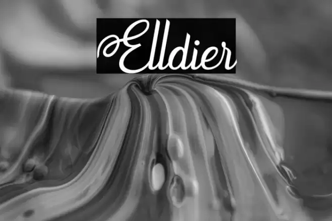 Elldier Font examples