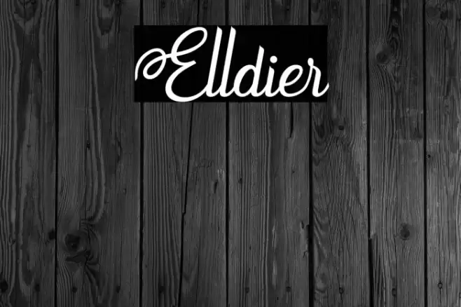 Elldier Font examples