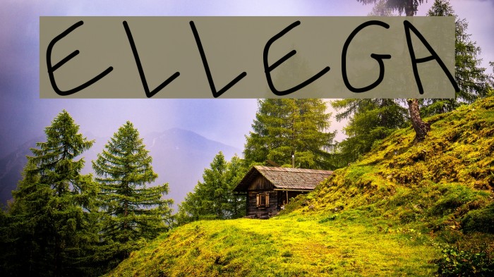 Ellega Font examples
