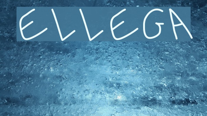 Ellega Font examples