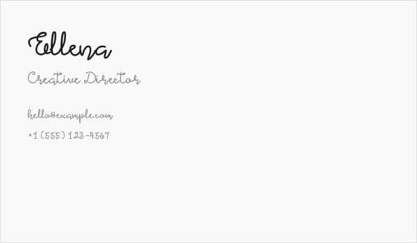 Ellena Business Card
