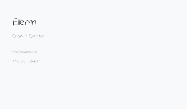 Ellennn Business Card