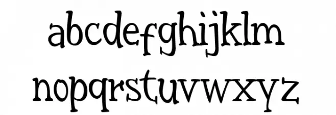Ellenoire Font LOWERCASE