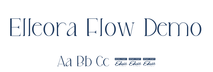 Elleora Flow Demo Font Preview