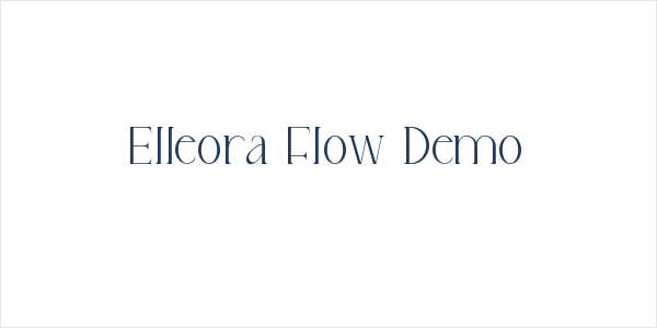 Elleora Flow Demo Logo