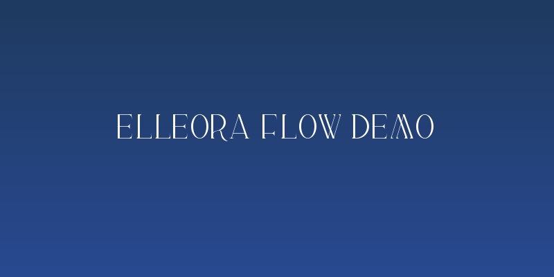 Elleora Flow Demo Social Header