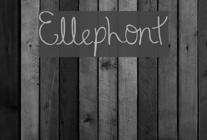 Ellephont Font examples