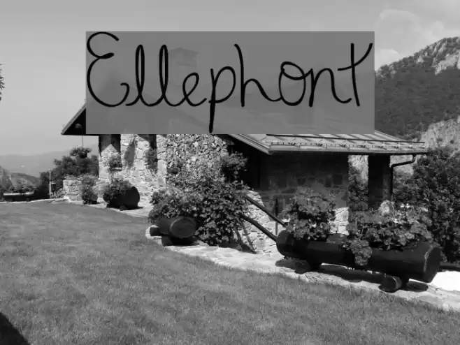 Ellephont Font examples