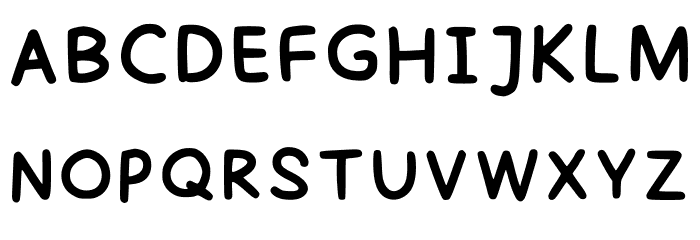 Elles Digital Handwritt Regular Font UPPERCASE