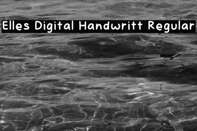Elles Digital Handwritt Regular Example 1