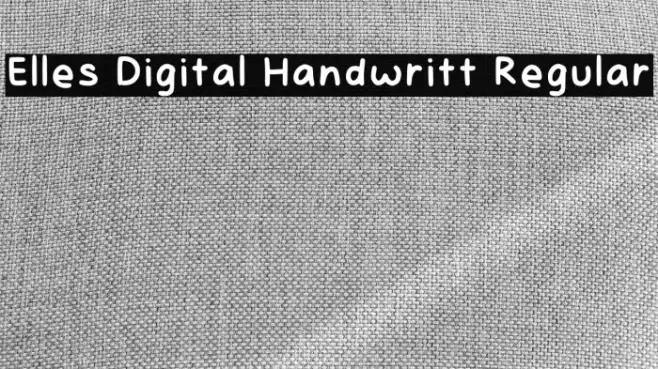 Elles Digital Handwritt Regular Example 2