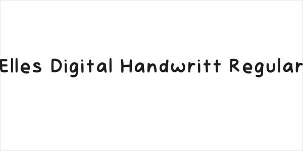 Elles Digital Handwritt Regular Logo