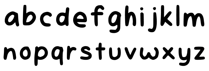 Elles Digital Handwritt Regular Font LOWERCASE