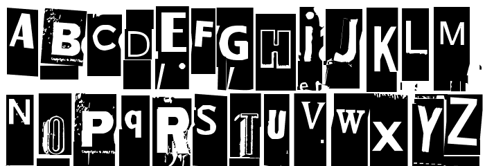Ellet niin Font LOWERCASE