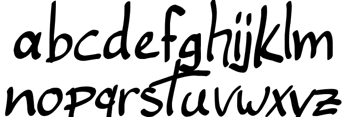 Ellianarelle's Path Font LOWERCASE