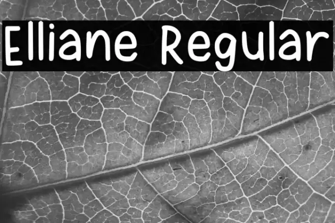 Elliane Regular Font examples