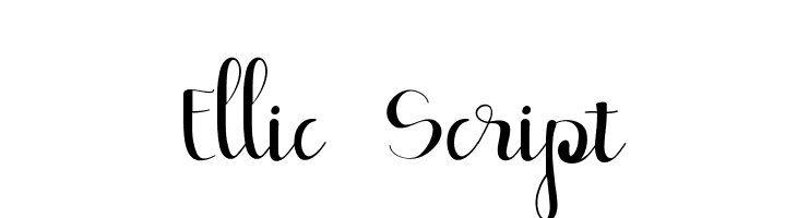 Ellic Script  नि: शुल्क फ़ॉन्ट्स डाउनलोड