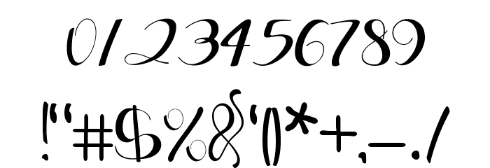 Ellic Script Font OTHER CHARS