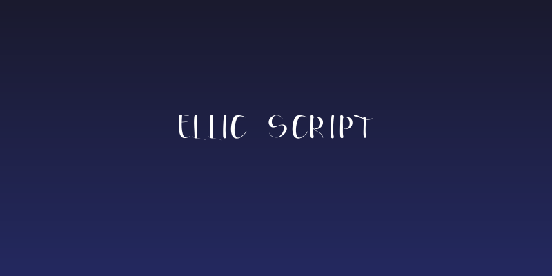 Ellic Script Social Header