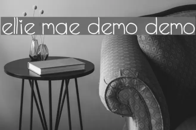 Ellie Mae Demo Demo Font examples