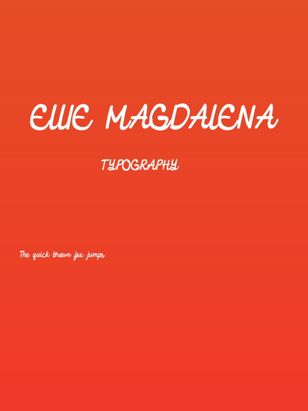 Ellie Magdalena Poster