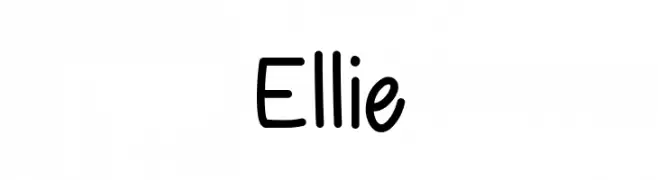 Ellie  免费字体下载