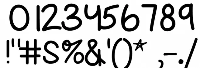 Ellie Font OTHER CHARS