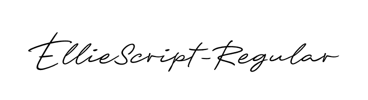 EllieScript-Regular  les polices de caractères gratuit tlcharger