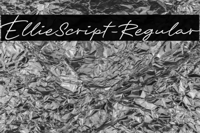 EllieScript-Regular Font examples