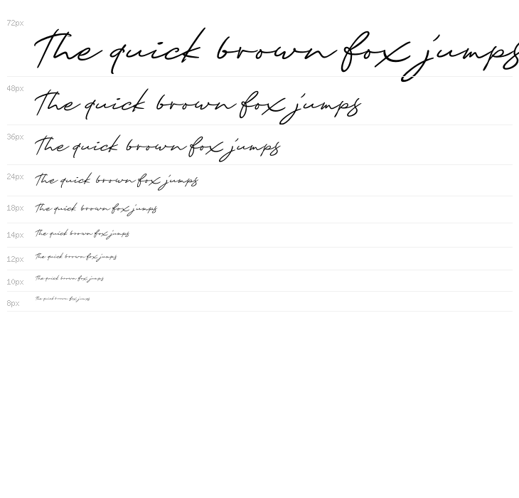 EllieScript-Regular Waterfall