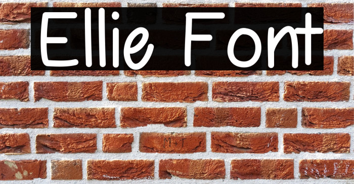 Ellie フォント examples