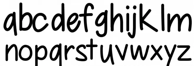 Ellie Font LOWERCASE