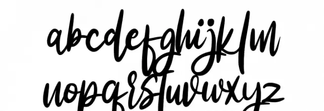 ElliesFREE Font LOWERCASE