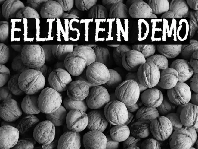Ellinstein Demo Font examples