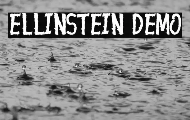 Ellinstein Demo Font examples