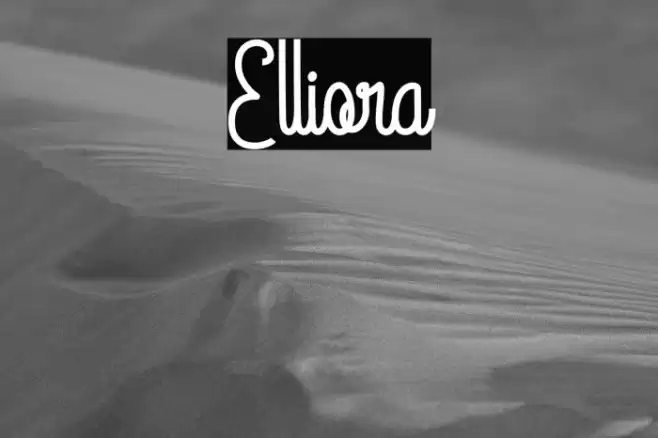 Elliora Font examples
