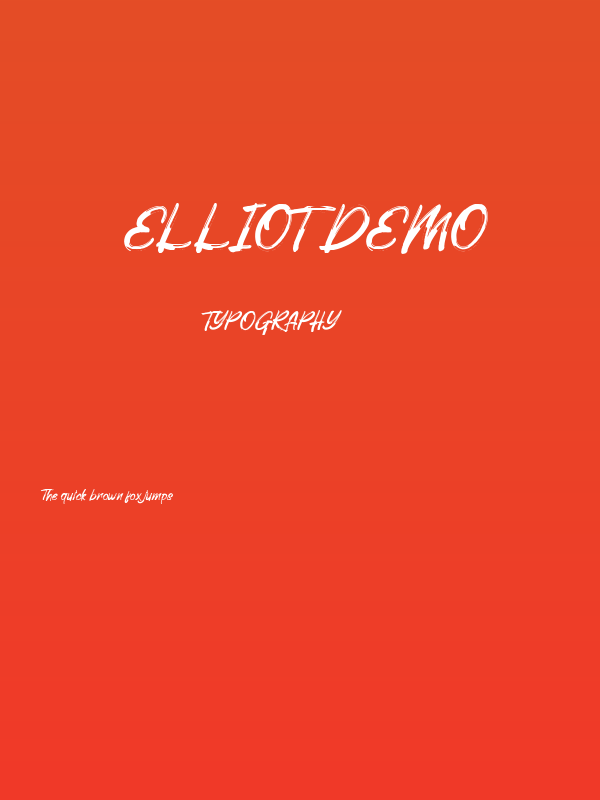 Elliot DEMO Poster