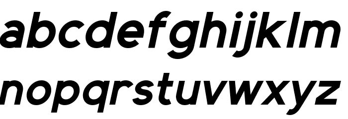 Elliot Sans Bold Italic Font LOWERCASE