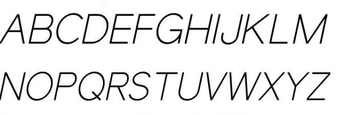 Elliot Sans Light Italic Шрифта ВЕРХНИЙ