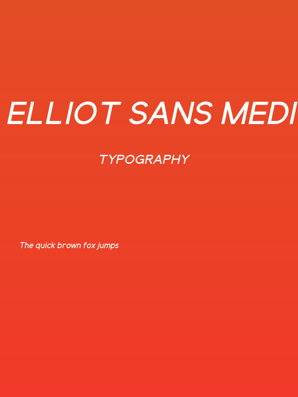 Elliot Sans Medium Italic Poster