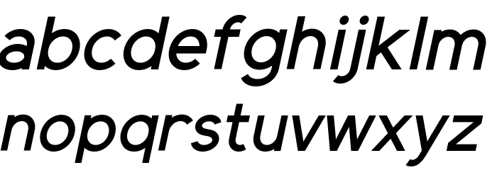 Elliot Sans Medium Italic Font LOWERCASE